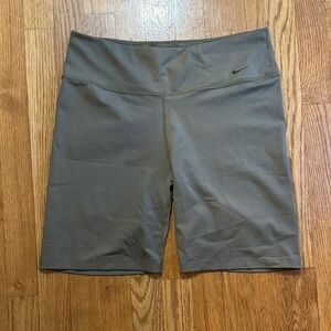 Nike Women's Olive Green Bike Shorts